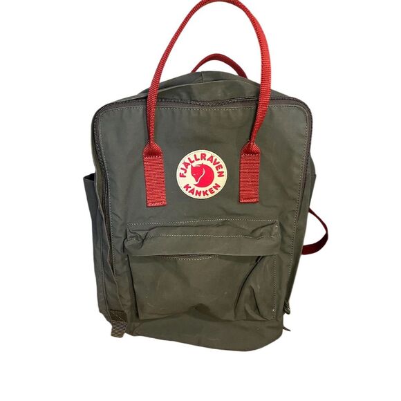 Fjallraven Kanken Handbags - Fjallraven Kanken Mini Backpack Forest Green / Red Unisex